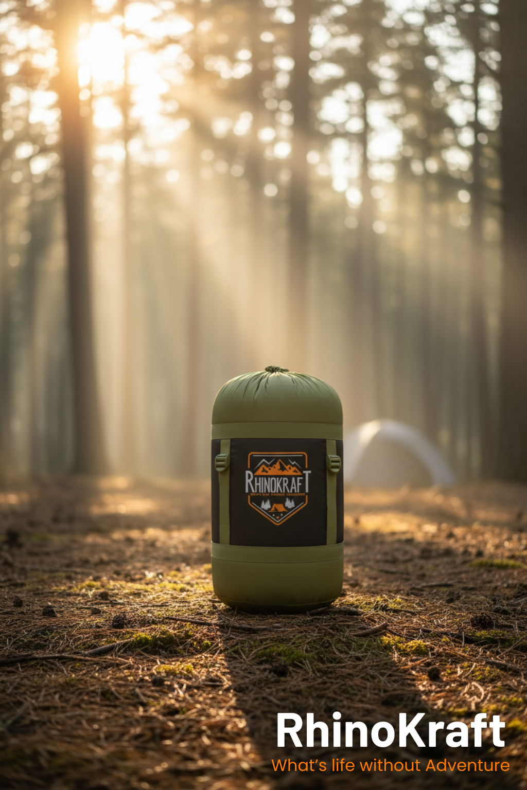 RhinoKraft -10 Degree | Soft Fur Lining | Extra Large Size | 2.4 Kg Weight | Soft and Warm Sleeping Bag for Adventure | Camping, Trekking and Outdoor Activity