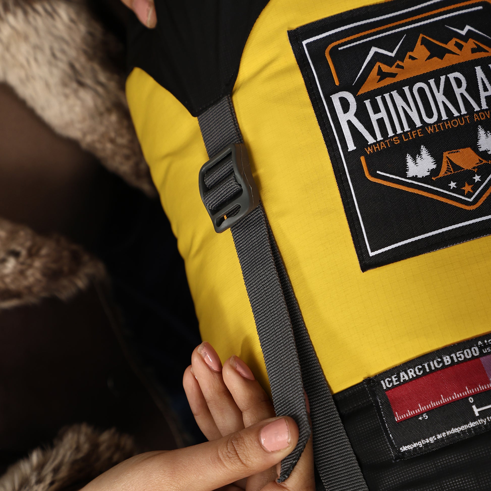 RhinoKraft -10 Degree Mummy Down Sleeping Bag for Adults | Lightweight with Compression Sack | RK-ALPY-YLW