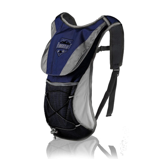 RhinoKraft Ultralight Hydration Pack for Outdoor Adventures - Lightweight, Easy-to-Use, and Secure Front Compartment - Stay Hydrated and Hassle-Free! RK-HYD-T-BLU