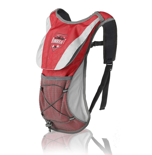 RhinoKraft Ultralight Hydration Pack for Outdoor Adventures - Lightweight, Easy-to-Use, and Secure Front Compartment - Stay Hydrated and Hassle-Free! RK-HYD-T-RED