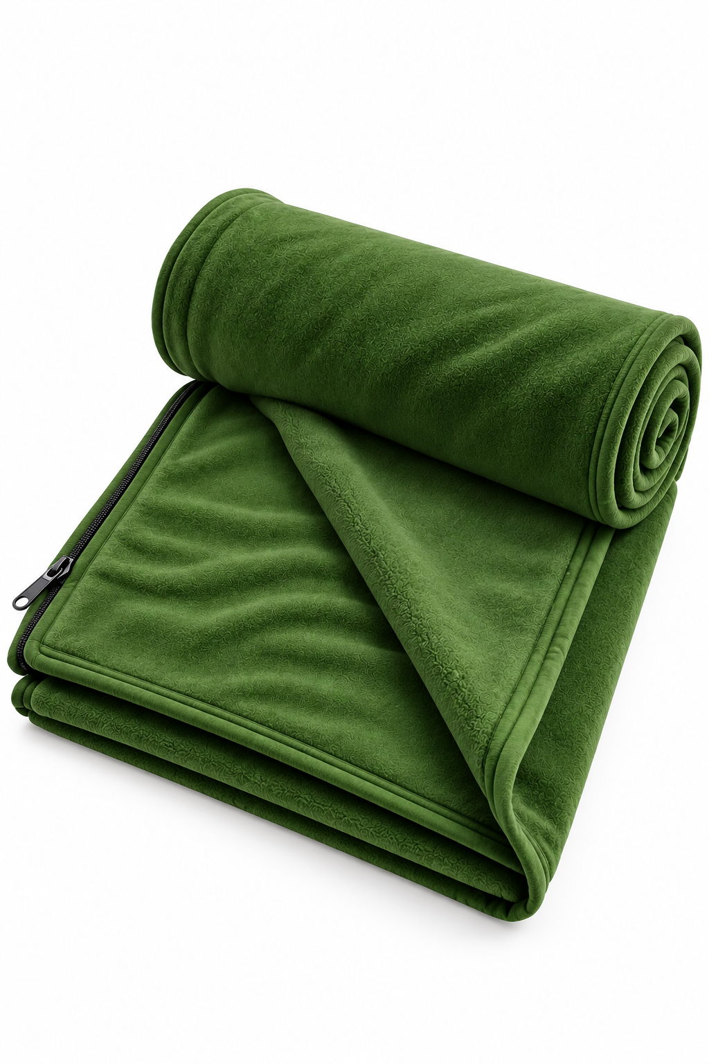 RhinoKraft Lightweight Compact Microfiber Fleece Sleeping Bag Liner 190 x 90cm / 75" x 35" Long Full Sized Zipper Outdoor Camping Blanket Travel Sheet for Sleepovers, Camping, Sporting Events