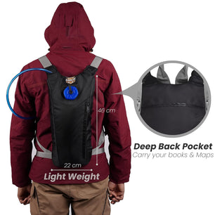 RhinoKraft Light Weight Hydration Bag for Runners, Bikers, Cyclists, and Hikers.