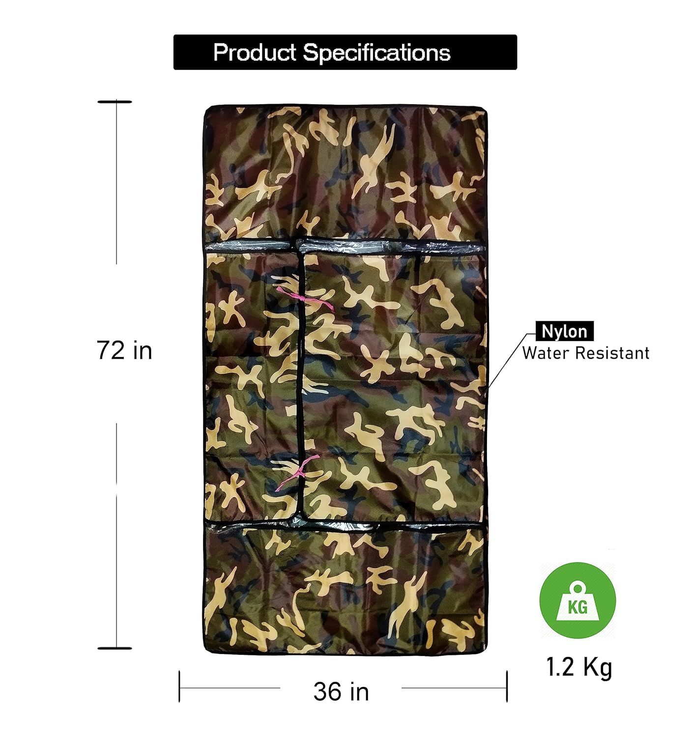 RhinoKraft Army Print Polyester/ Canvas Premium Bedding