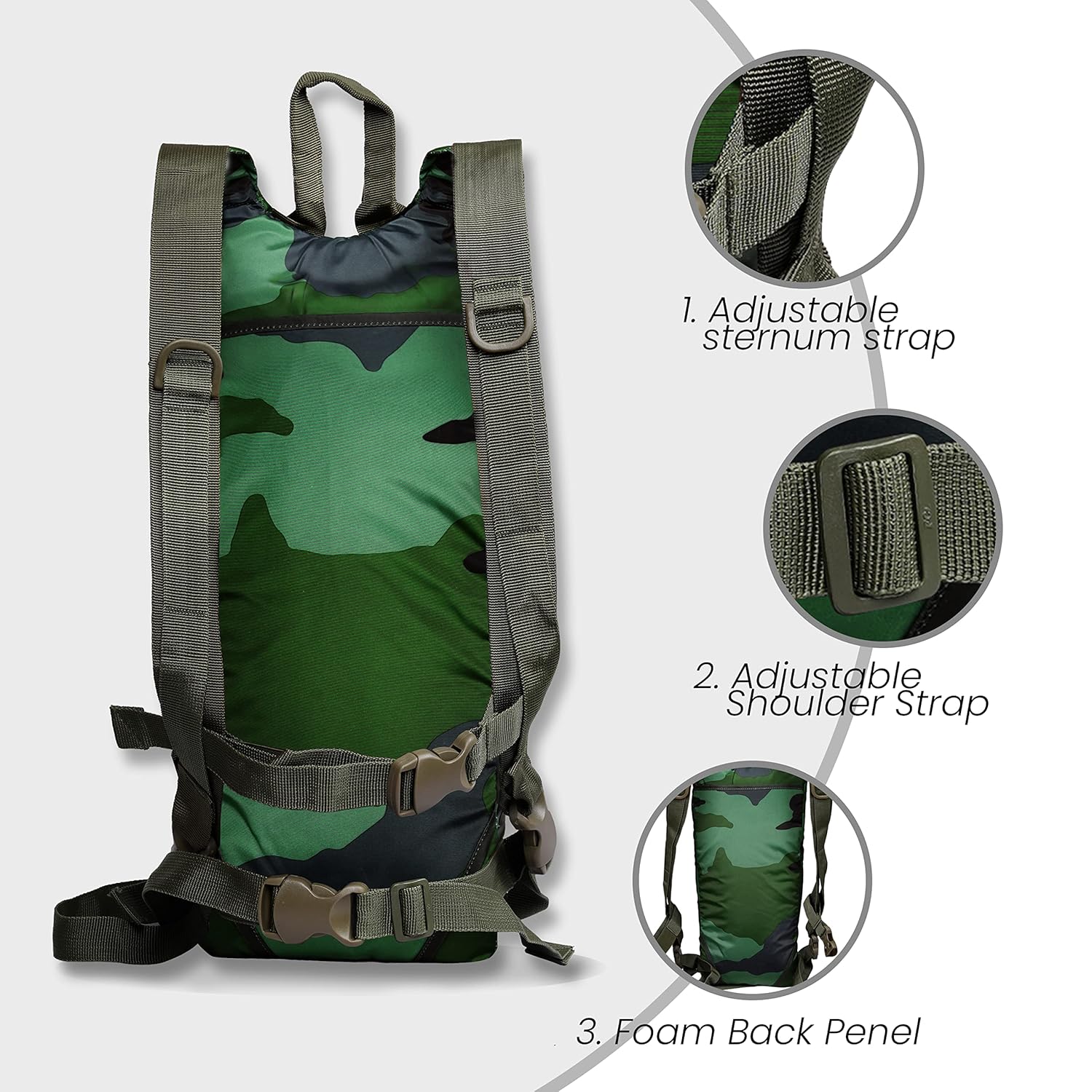 RhinoKraft Light Weight Hydration Bag for Runners, Bikers, Cyclists, and Hikers.