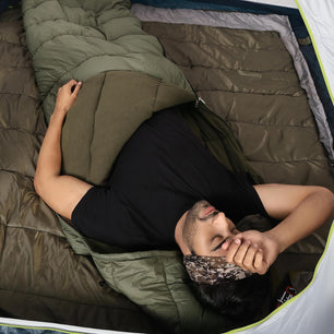 RhinoKraft Plus Size Zero Degree Envelope Sleeping Bag for Adults for Mild to Harsh Winter RK-BHEEM-OLV