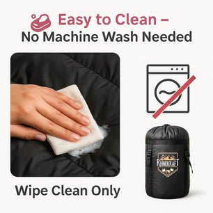 RhinoKraft Camping Sleeping Bag - 3 Season Warm & Cool Weather - Summer, Spring, Winter, Lightweight, for Adults & Kids - Camping Gear Equipment, Traveling and Outdoors