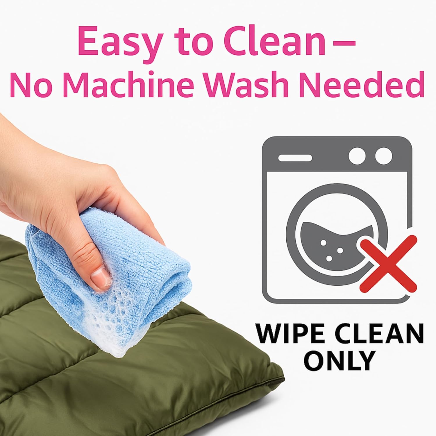 RhinoKraft Camping Sleeping Bag - 3 Season Warm & Cool Weather - Summer, Spring, Winter, Lightweight, for Adults & Kids - Camping Gear Equipment, Traveling and Outdoors