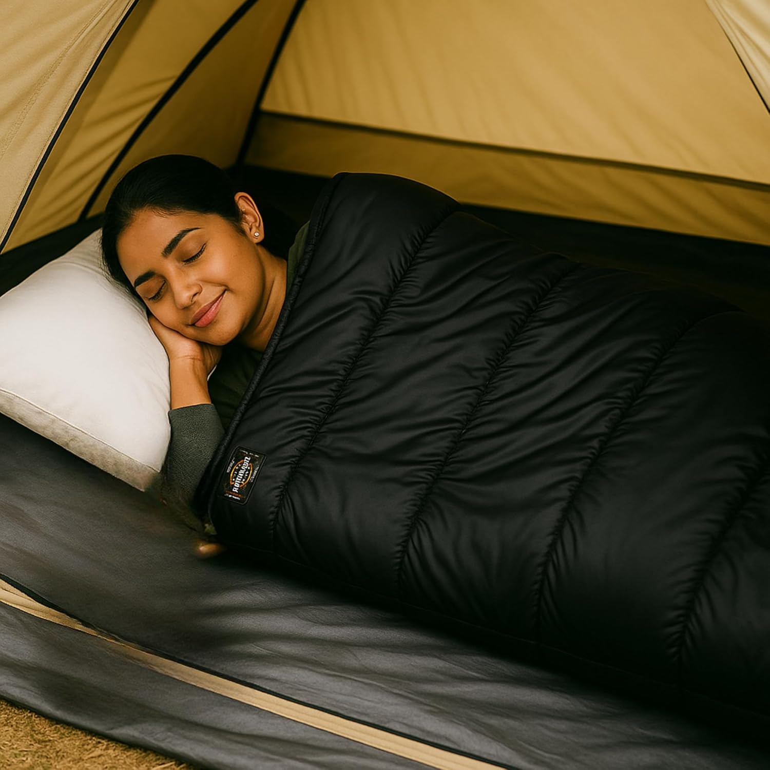 RhinoKraft Camping Sleeping Bag - 3 Season Warm & Cool Weather - Summer, Spring, Winter, Lightweight, for Adults & Kids - Camping Gear Equipment, Traveling and Outdoors