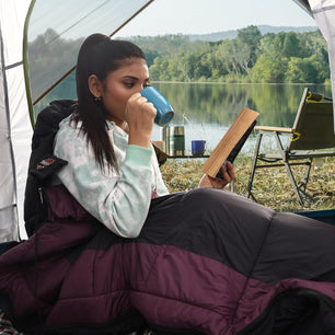 RhinoKraft 3 Season Warm & Cool Weather - Summer, Spring, Winter, Lightweight, for Adults & Kids - Camping Gear Equipment, Traveling and Outdoors RK-RAZMNRN