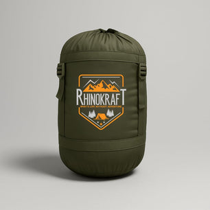 RhinoKraft Ranger Army-Grade Mummy Sleeping Bags for Adults | Premium TPU Shell with Fixed Fur Insulation | Extra-Tall 7ft Fit | Sub-Zero Rated