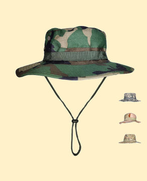 Military Tactical Boonie Hats For Men Women For Camping, Outdoor Adventure, Safari, Travelling (Army Green)