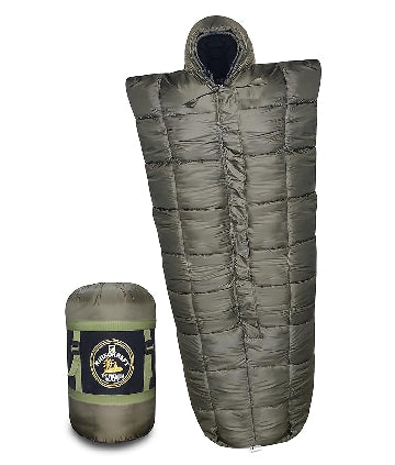 RhinoKraft Warriors Navy Blue Sleeping Bag ! Detachable Inner Liner ! 6 Layers ! Extra Large Size for Temp -20c ! 6.5 Ft RK-WARRIOR-OLIVE