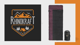 RhinoKraft 3 Season Warm & Cool Weather - Summer, Spring, Winter, Lightweight, for Adults & Kids - Camping Gear Equipment, Traveling and Outdoors RK-RAZMNRN