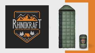 RhinoKraft -2 Degree | Anti Fleece Liner | 2.4 Kg Weight | Super Warm | Sleeping Bag for Adventure | Camping, Trekking and Outdoor Activity RK-TOM